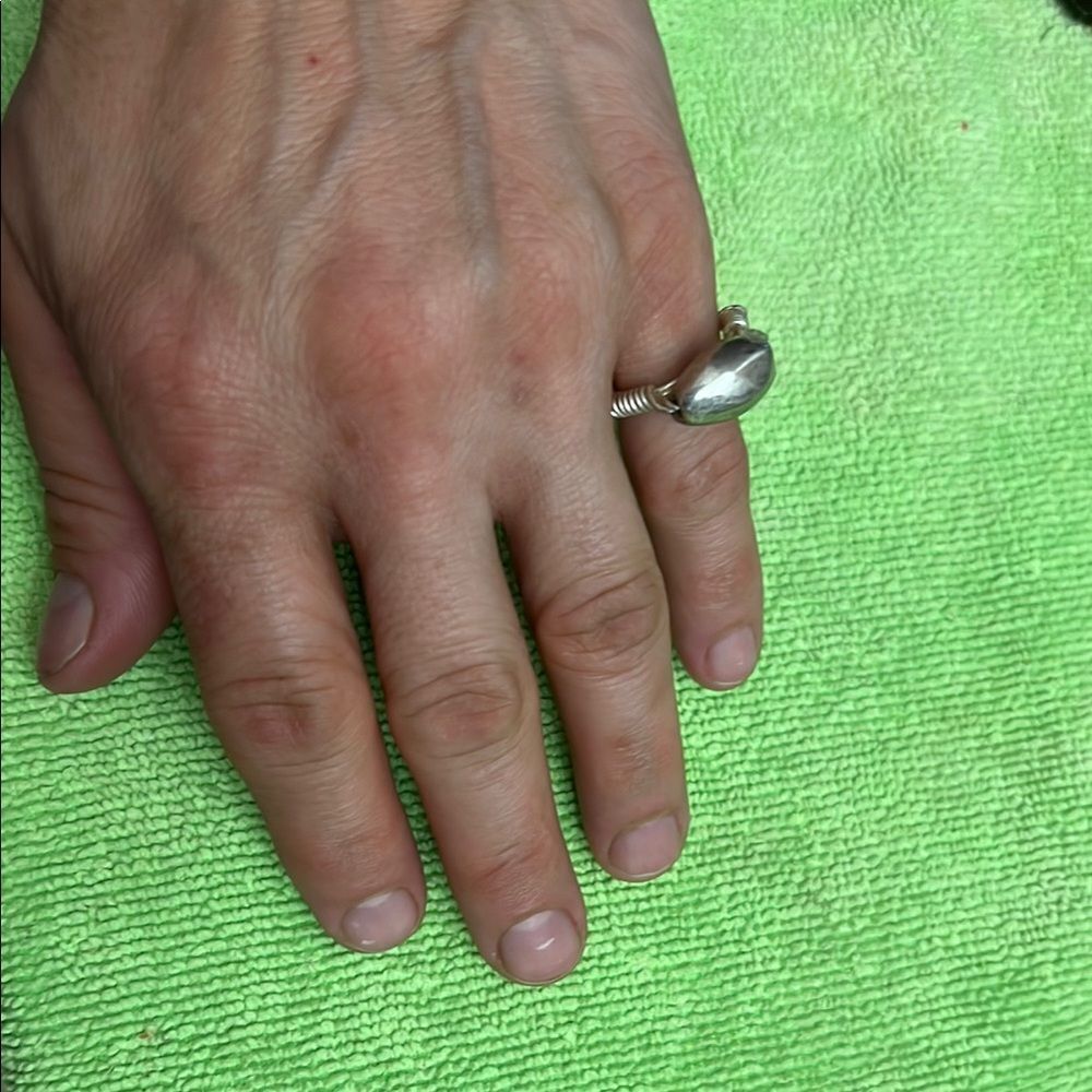 Silver Oval Ring